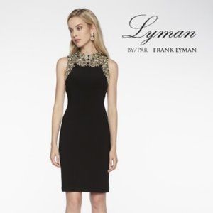Melanie lyne Frank Lyman Elegant Black Dress